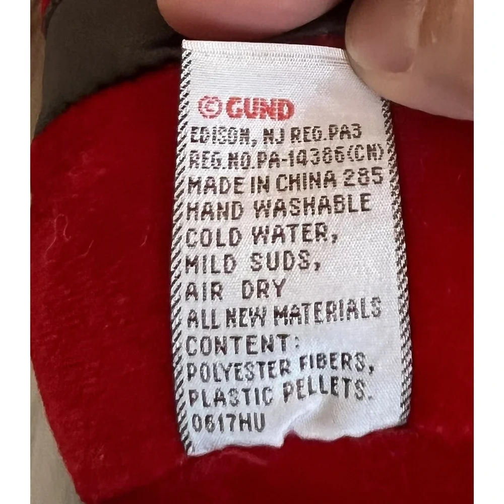 Gund Santa Ghome #4059305 Plush Stuffed Animal Soft Eyes Christmas 12 Inches NOS